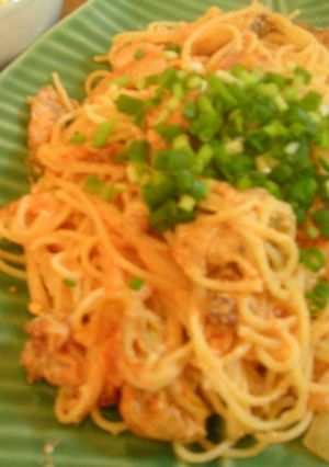 豆乳でキムチクリームスパゲティ-レシピのメイン写真