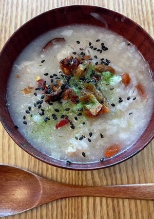 参鶏湯風☆薬膳おかゆ☆冬にぴったり-レシピのメイン写真