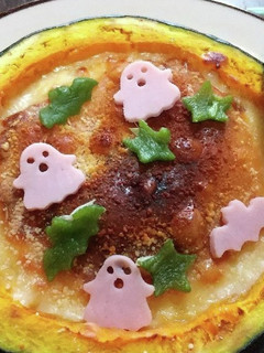 かぼちゃ丸ごとグラタン-レシピのメイン写真