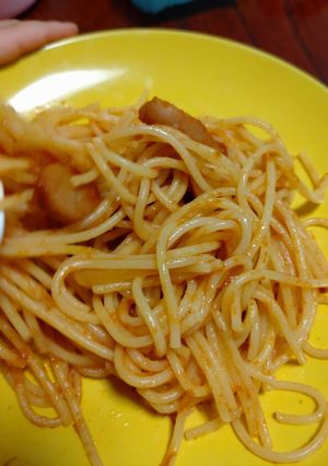 子供ががっつくナポリタン-レシピのメイン写真