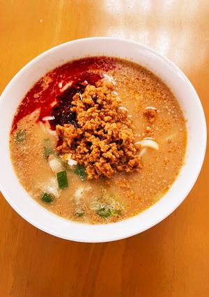 ゴマだれで簡単坦々麺(うどん)-レシピのメイン写真