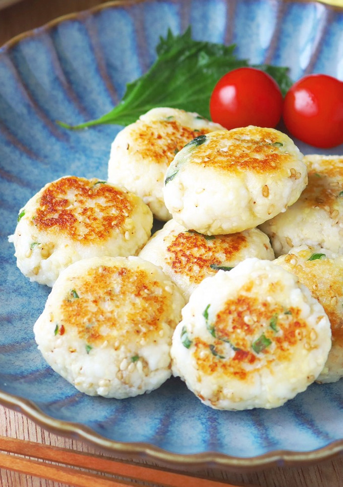 ふわふわ♡ はんぺんと豆腐の大葉味噌焼き-レシピのメイン写真