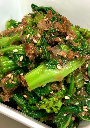 菜の花のおかか醤油麹和え-レシピのメイン写真