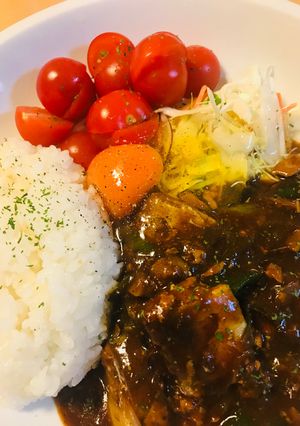 レトルト●鯖缶＆おとし卵の和風なカレー-レシピのメイン写真
