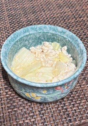 レンジで鶏ミンチのクリーム煮-レシピのメイン写真