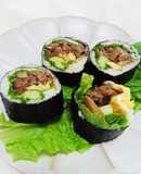 牛肉と玉ねぎのみそだれソテーキンパ