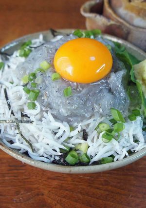 生しらすと釜あげしらすでハーフ＆ハーフ丼-レシピのメイン写真