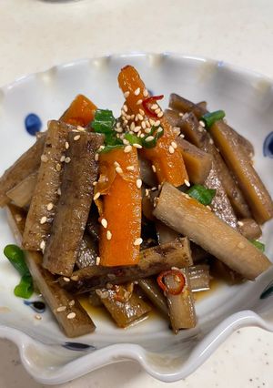 ごぼうのキンピラ風煮物☆-レシピのメイン写真