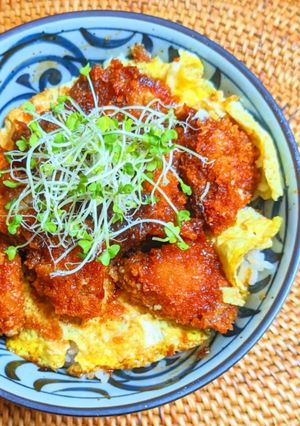鶏唐揚げの照り焼き卵とじ-レシピのメイン写真