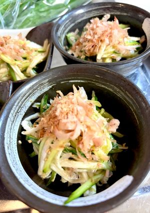 簡単副菜！長芋ときゅうりの青じそおかか和え♩-レシピのメイン写真