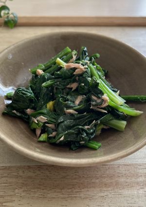 【簡単缶詰レシピ】ほうれん草のツナ煮-レシピのメイン写真