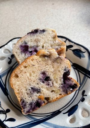 混ぜて焼くだけ⭐︎バナナブルーベリーケーキ-レシピのメイン写真