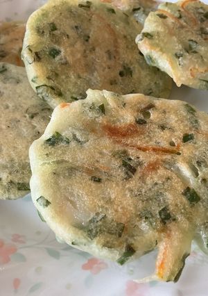 みっちえるのパンケーキ米粉に野菜を入れて-レシピのメイン写真
