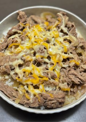 【すき家風】チーズ牛丼-レシピのメイン写真