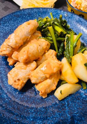 トッポギの肉巻きオーロラソース和え-レシピのメイン写真