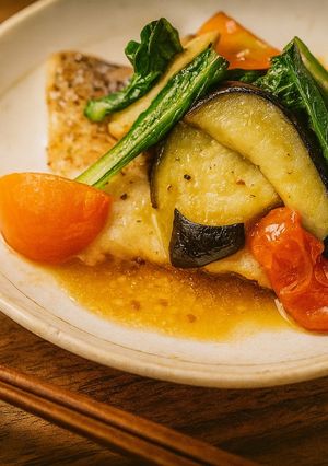 簡単っ!白身魚とお野菜のソテー-レシピのメイン写真