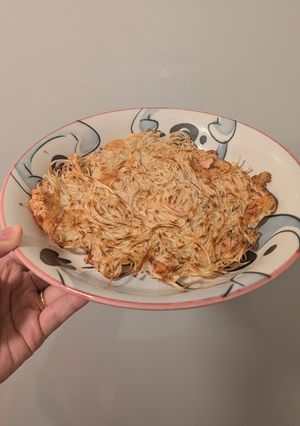 そうめんアレンジ！パリパリ明太チーズ-レシピのメイン写真