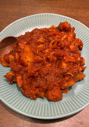 トマト缶と鶏もも肉煮込み-レシピのメイン写真