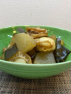 大根と帆立、早煮昆布の柔らか煮♪-レシピのメイン写真