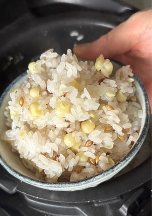 もち麦入りホワイトコーンの炊き込みご飯-レシピのメイン写真