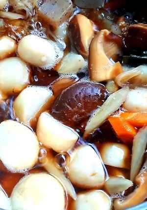 ヘルシー☆こんにゃくたっぷり☆里芋の煮物-レシピのメイン写真
