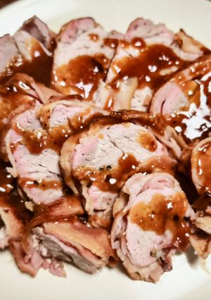 ベーコンと豚ヒレ肉のローストポーク-レシピのメイン写真