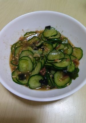 きゅうりとみょうがとわかめの胡麻酢和え-レシピのメイン写真