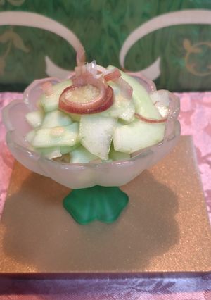 茗荷と瓜の甘酢漬け-レシピのメイン写真