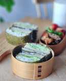 カツ風おにぎらず☆おにぎり弁当ダイエット