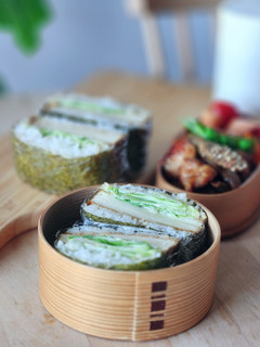 カツ風おにぎらず☆おにぎり弁当ダイエット-レシピのメイン写真