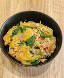 時短調理｜超粗挽き鶏もも肉で作る親子丼