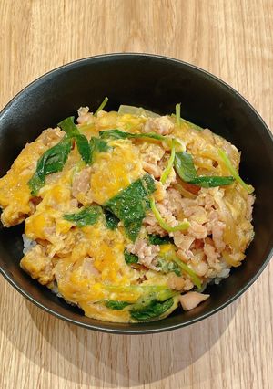 時短調理｜鶏ひき肉で作る親子丼-レシピのメイン写真