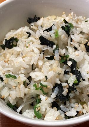 炊かない、しらすとワカメのご飯 1人前-レシピのメイン写真