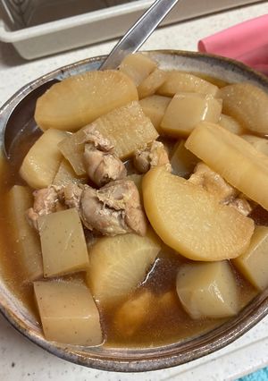 炊飯器で爆速！鶏もも肉と大根の煮物-レシピのメイン写真