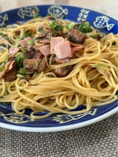 ベーコンと味付けサバ缶の和風スパゲティ-レシピのメイン写真