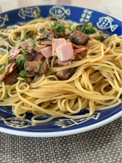 ベーコンと味付けサバ缶の和風スパゲティ-レシピのメイン写真