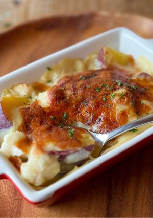 m鶏とさつまいものレンジグラタン-レシピのメイン写真