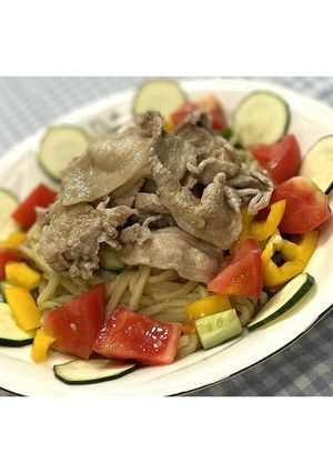 ごろっと野菜の豚しゃぶ冷麺★動画あり★-レシピのメイン写真