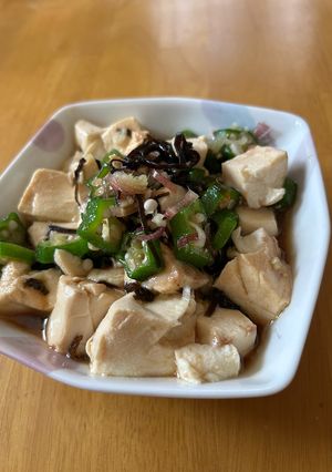 豆腐とオクラの塩昆布和え-レシピのメイン写真