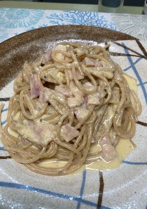 夫絶賛?スパその② 簡単カルボナーラ-レシピのメイン写真