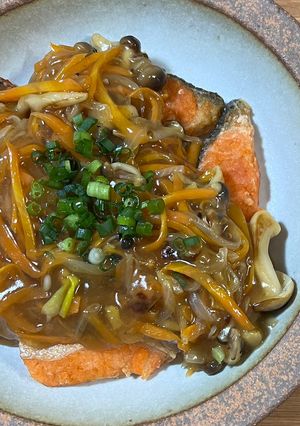 鮭の竜田揚げきのこ餡掛け-レシピのメイン写真