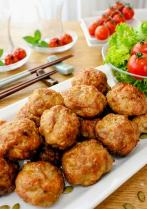 揚げない！ふんわり♪豚小間肉のから揚げ-レシピのメイン写真