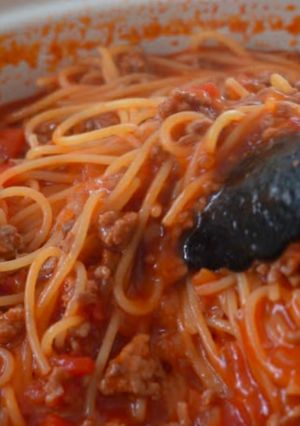 ワンパン！ミートソースパスタ-レシピのメイン写真