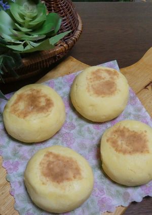 発酵無し！フライパンで米粉のスコーン風丸パン🍞-レシピのメイン写真
