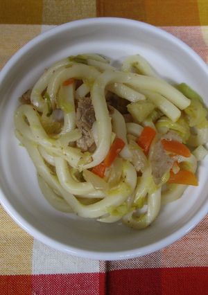 【保育園おやつ】焼きうどん-レシピのメイン写真