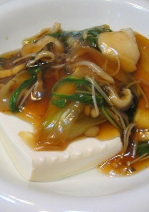 絹ごし豆腐のきのこあんかけ-レシピのメイン写真