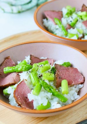 火を使わない!ローストビーフの混ぜごはん-レシピのメイン写真