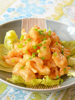 鶏むね肉の唐揚げのマヨソース和え♪-レシピのメイン写真