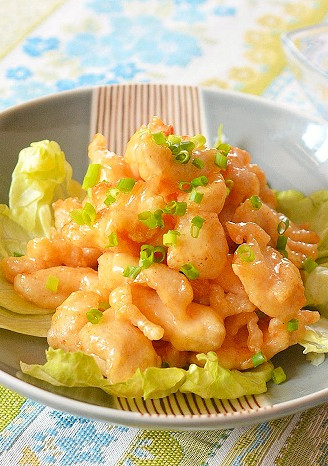 鶏むね肉の唐揚げのマヨソース和え♪-レシピのメイン写真
