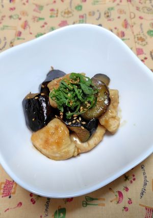 鶏むね肉とナスの南蛮煮-レシピのメイン写真